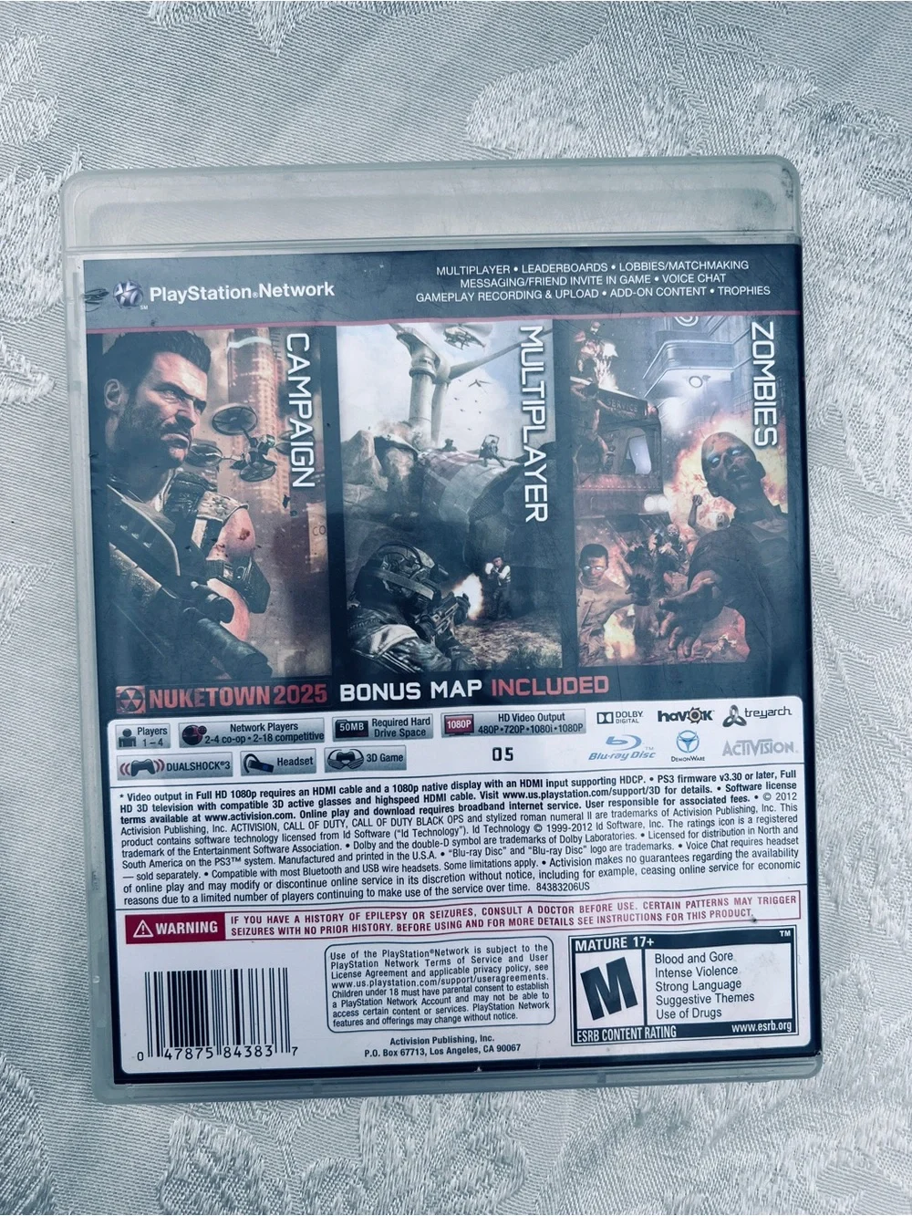 Sony PS3 Game Bundle GTA, Call of Duty Black Ops/Ghosts, Battlefield 4, and H.P